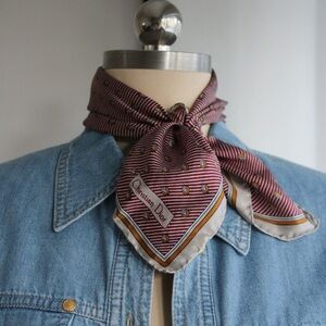 Vintage Christian Dior Silk Head Scarf